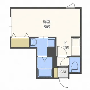 リーブル南円山【2階】の間取り