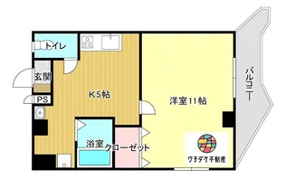 ウィング鴨池【3階】の間取り