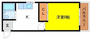 シャンテ大和【1階】の間取り