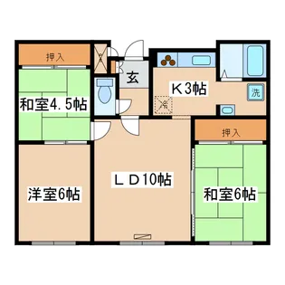 ハーバーヒルズ【2階】の間取り