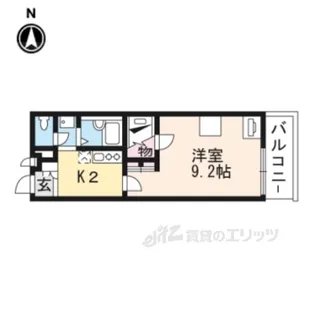 レオパレスビューテラス草内【2階】の間取り