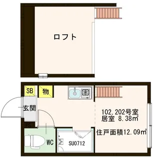 ハーモニーテラス南砂【1階】の間取り