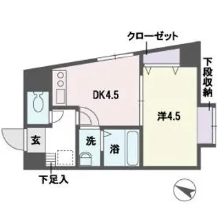 アソシアグロッツォ平尾【1階】の間取り
