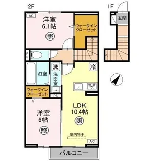 CLASSEUM桶川泉 V【2階】の間取り