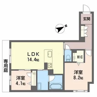 GRAND GREIGE(グラン グレージュ)【1階】の間取り