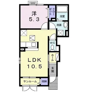 ウッディ グッディ III【1階】の間取り