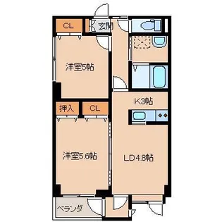 ハーモニーハウス【2階】の間取り