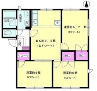 メゾン・エリナ【1階】の間取り
