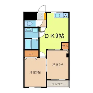 プリズムマンション【4階】の間取り