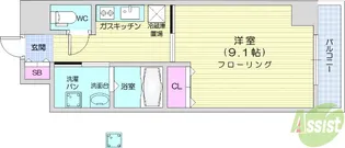 ウエストパーク支倉【11階】の間取り