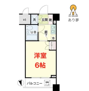 ナイスアーバンステイツ綱島【6階】の間取り