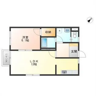 クラットクラディーレ【2階】の間取り