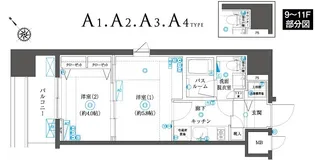 ZOOM横浜SQUARE【10階】の間取り