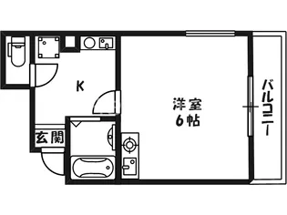 スタシオン梅田イースト【4階】の間取り