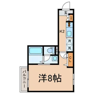 ラ プリマヴェーラ【1階】の間取り