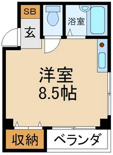 サンロード有馬【4階】の間取り