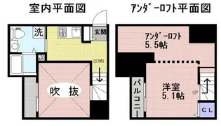 ラフィーユ長嶺南【2階】の間取り