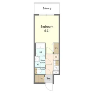 S-RESIDENCE名駅北bling(ブリング)【11階】の間取り