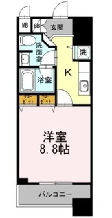 カスタリア堺筋本町【3階】の間取り