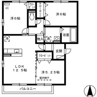フェリス高柳 A棟【1階】の間取り