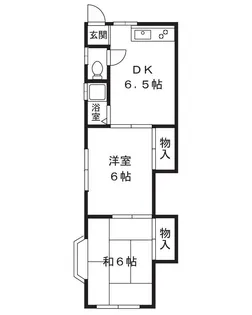 グリーンコーポ野川【2階】の間取り