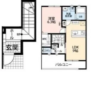 LUTUS住吉II【2階】の間取り