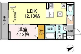 アーリントンハイツ矢部【1階】の間取り