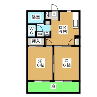 サンハイツ栄 A【1階】の間取り