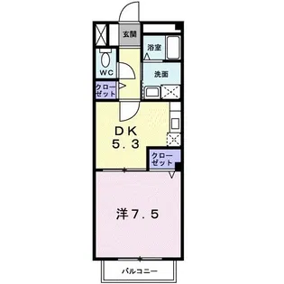 ライツ【2階】の間取り