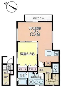 プレミアコート 新宿柏木【3階】の間取り