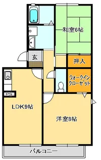 エスポアール【2階】の間取り