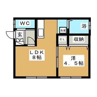 メゾンカトレア【1階】の間取り