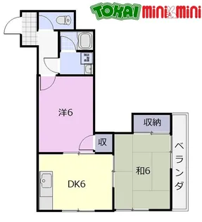 サンハイツ【1階】の間取り