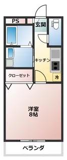 フロントハウス阿賀南【2階】の間取り