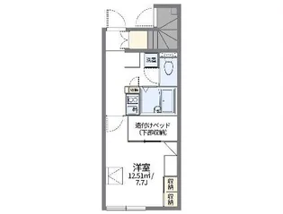 レオパレスセレッソ静波【1階】の間取り