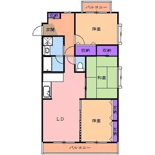 ブリックハウス【2階】の間取り