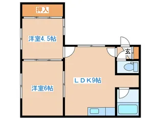 アベルティひばりA【1階】の間取り
