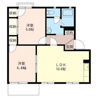 グリーンパストラル桜井E【1階】の間取り