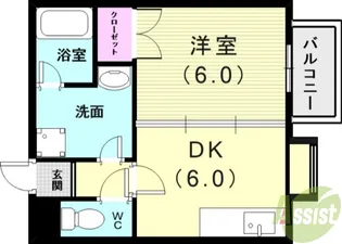 グレース一番館【1階】の間取り