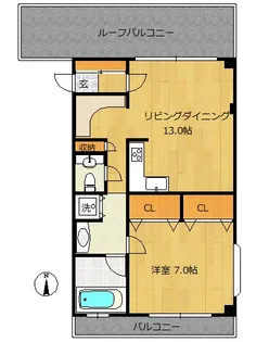 エンブレイスガーデン中野【4階】の間取り
