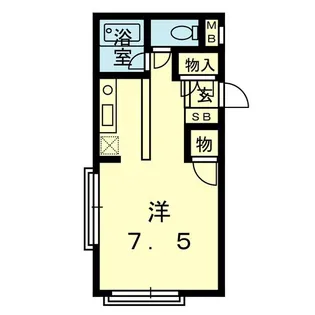 ラージヒル月出【3階】の間取り
