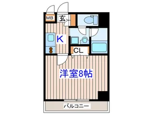 グラシアスはちまん【4階】の間取り