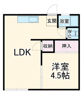 貝塚ハイツ【1階】の間取り