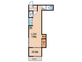ハイツミバヤシ【1階】の間取り