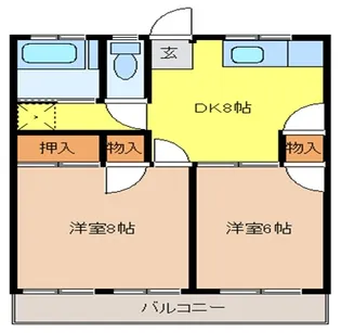 菅原マンション【2階】の間取り