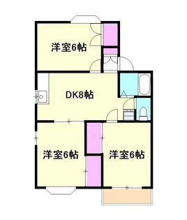 東京都昭島市拝島町4【アパート】の間取り