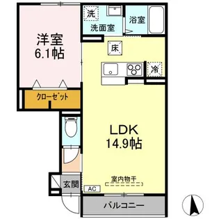 島根県松江市東津田町【アパート】の間取り