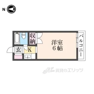 エクセレント河【4階】の間取り