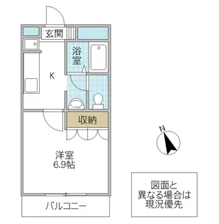 デュー・プレミエ【1階】の間取り