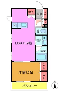 ヘーベルメゾン西葛西W【1階】の間取り